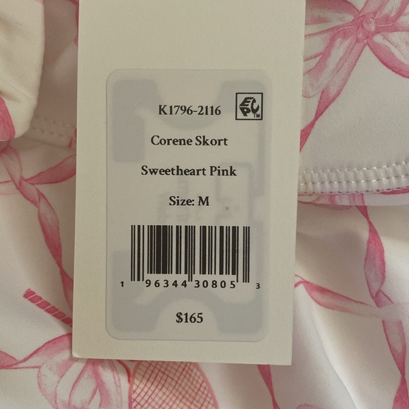 LoveShackFancy Corene Sporty Active Skort in Sweetheart Pink NWT! 🎀🎾 - Picture 9 of 11